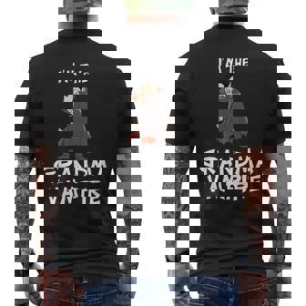 Grandma Vampire Halloween Matching Family Costume Halloween Men's Back Print T-Shirt - Monsterry
