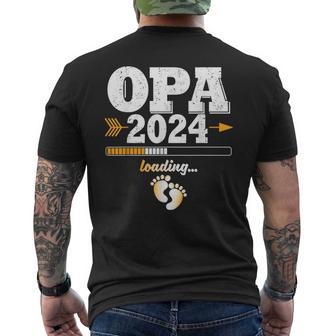 Grandpa 2024 Loading Werdender Opa T-Shirt mit Rückendruck - Geschenkecke