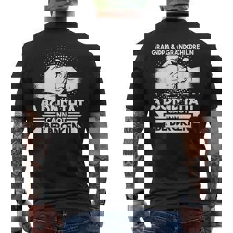 Grandpa & Grandchildren a Bond GrandParents Men's Back Print T-Shirt - Monsterry