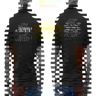 Grandpa Grandad Best Grandad In The Galaxy Men's T-shirt Back Print - Thegiftio UK