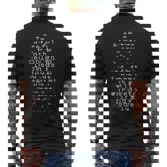 I Am Grateful For The People Who Loved Me And Didn't Ignore Men's Back Print T-Shirt - Monsterry