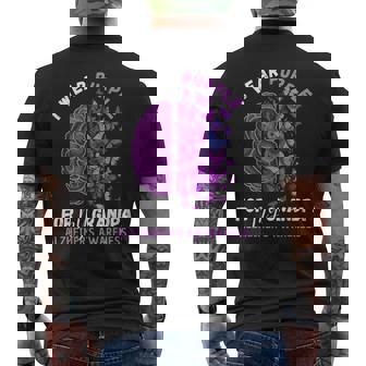 Great I Wear Purple For My Grandpa Alzheimer's Awareness Men's T-shirt Back Print - Monsterry