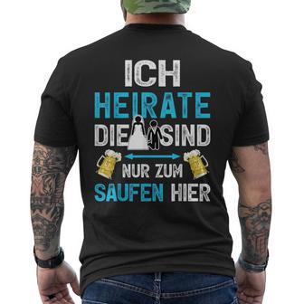 Groom Stag Party Poltern Jga T-Shirt mit Rückendruck - Geschenkecke