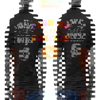 Growing A Little Pumpkin Halloween Pregnancy Announcement Men's T-shirt Back Print - Thegiftio UK