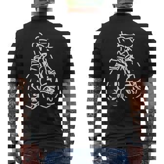 Guantes De Boxeo Dibujo De Boxeador Camiseta Hombre Estampado Espalda - Regaloses