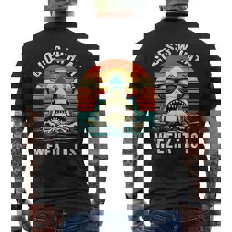 Guess What Week It Is Shark Awareness Support Summer Men's T-shirt Back Print | Seseable UK
