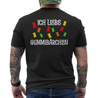 Gummy Bears Ich Liebe Gummärchen T-Shirt mit Rückendruck - Geschenkecke