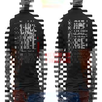 Guncle Like Normal Uncle More Fun Owns Guns Vintage Men's T-shirt Back Print - Thegiftio UK
