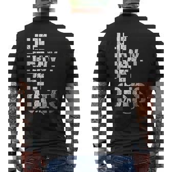 Gym Cat Workout Lift Heavy Pet Cats Men's Back Print T-Shirt - Monsterry