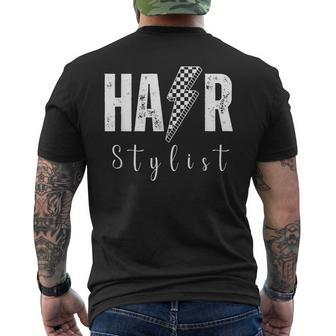 Hairdresser Hairstylists Hairstyling Beautician Hair Salon Men's T-shirt Back Print - Monsterry