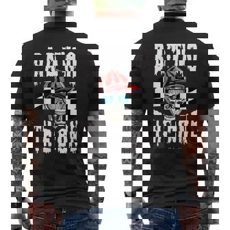 Halloween 2Nd Birthday Bad Two The Bone Skeleton 2 Years Old Men's T-shirt Back Print - Thegiftio UK