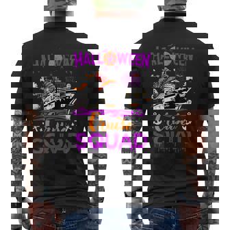 Halloween Cruise Squad Family 2024 Cruising Spooky Season Men's T-shirt Back Print - Monsterry