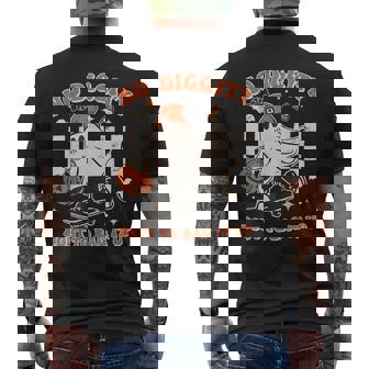 Halloween Ghost No Diggity Bout to Bag it Up Toddler Kids Men's Back Print T-Shirt - Monsterry