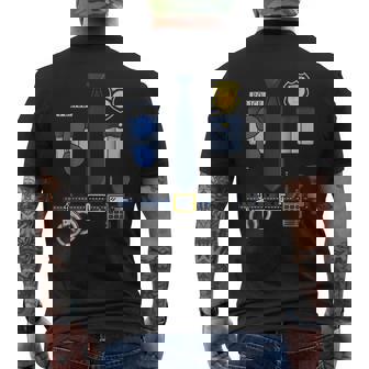 Halloween Policeman Costume Halloween Police Officer Costume Men's T-shirt Back Print - Monsterry