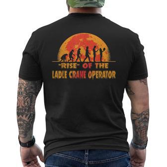 Halloween Rise Of The Ladle Crane Operator Job Coworker Men's Back Print T-Shirt - Monsterry