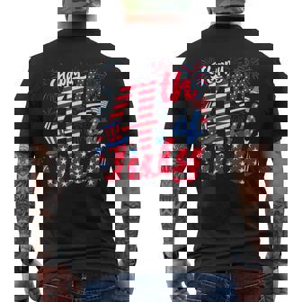 Happy 4Th Of July Us Flag American 4Th Of July Independence Men's T-shirt Back Print - Monsterry