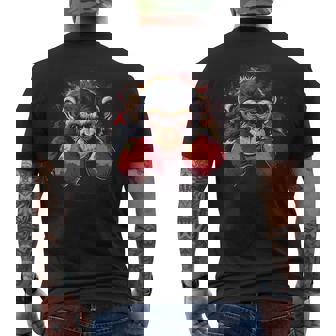 Happy Boxing Animal Costume For Animals And Boxing Sport Fan Men's T-shirt Back Print - Monsterry