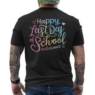 Happy Last Day Of School Summer Memories Men's T-shirt Back Print - Monsterry DE