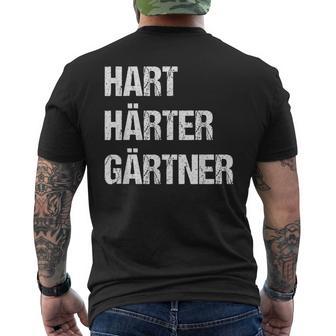 Hard Hardener Gardener Landscape Gardenerintage T-Shirt mit Rückendruck - Geschenkecke