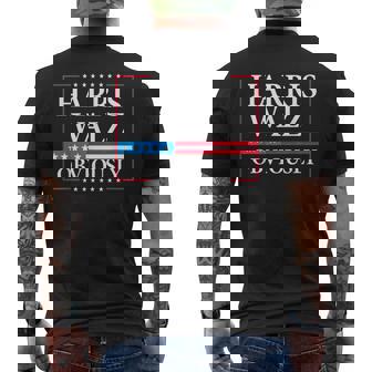 Harris Waltz 2024 Obviously Kamala Harris Tim Walz 2024 Men's T-shirt Back Print | Mazezy