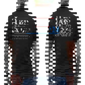 Harris Waltz 2024 Vice President Kamala Harris Tim Walz 2024 Men's T-shirt Back Print | Mazezy