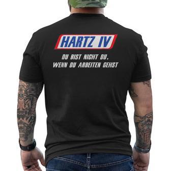 Hartz 4 Du Bist Nicht Du Wenn Du Woriten Gehst T-Shirt mit Rückendruck - Geschenkecke