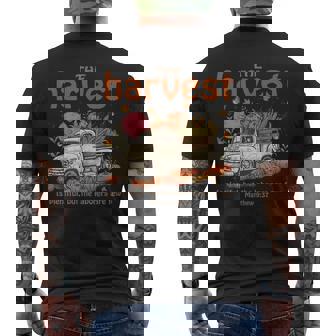 The Harvest Is Plentiful But The Laborers Are Few Jesus Fall Men's Back Print T-Shirt - Monsterry