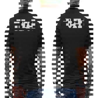 Hawk Tuah Matching Halloween Costume Easy Halloween Costume Men's T-shirt Back Print - Thegiftio UK