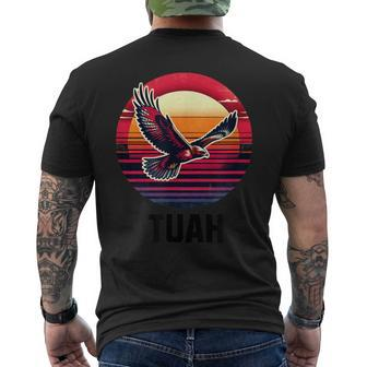 Hawk Tuah Hawk Tush Men's T-shirt Back Print - Monsterry UK