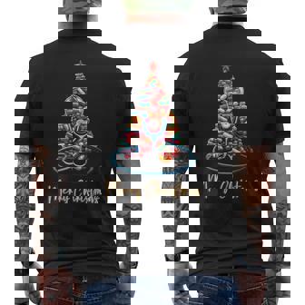 Healthcare Holiday Cheer Festive Apparel For Medical People Men's T-shirt Back Print | Mazezy