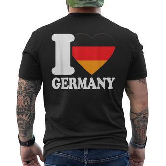 With I Heart Deutschland I Heart Germany Germany Flag T-Shirt mit Rückendruck - Geschenkecke