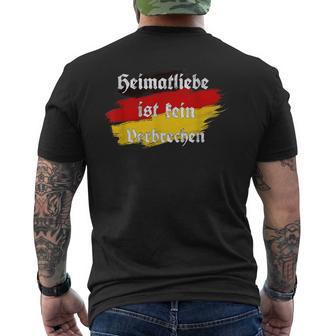 Heimatliebe Ist Keinerbrechen German Classic T-Shirt mit Rückendruck - Geschenkecke