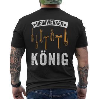 Heimwerkerkönig Diy Craftsman Saying T-Shirt mit Rückendruck - Geschenkecke