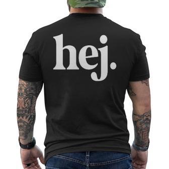 Hej Hey Hallo Leute Hi Ihr Lieben Swedish Sweden T-Shirt mit Rückendruck - Geschenkecke