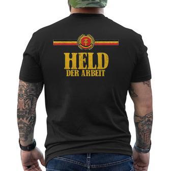 Held Der Arbeit Hammer & Compass East Germany Ddr T-Shirt mit Rückendruck - Geschenkecke