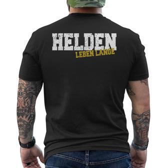 Helden Leben Long T-Shirt mit Rückendruck - Geschenkecke