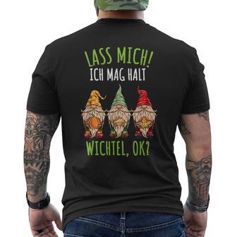 Herbst Lass Mich Ich Mag Wichtel T-Shirt mit Rückendruck - Geschenkecke