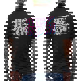 Hey Now Retro 80S 90S Fashion Pop Culture Phrase Men's T-shirt Back Print - Monsterry