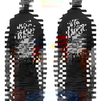 Hilarious Wtf Is A Kilometer 4Th Of July Independence Day Men's T-shirt Back Print - Thegiftio