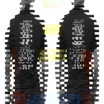 Hit That Speed Limit Sign 55 Not Slowing Down 55Th Birthday Men's T-shirt Back Print - Seseable