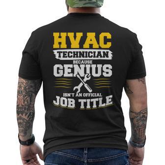 Hlk-Techniker Weil Genie Keine Offizielle Jobbezeichnung Ist T-Shirt mit Rückendruck - Geschenkecke