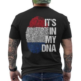 Holland Oranje Team Homeland Heart Roots Fingerprint Dna S T-Shirt mit Rückendruck - Geschenkecke