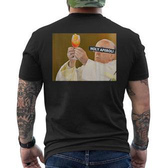 Holy Aperoli Gott Hält Ein Glas Wein T-Shirt mit Rückendruck - Geschenkecke