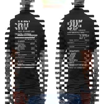 Hombre Buddy Nutrition Camisa De Nombre Personalizado Datos Divertidos Camiseta Hombre Estampado Espalda - Regaloses