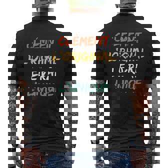 Homme Prénom Clément Homme L'original Lerai L'unique Clément T-shirt imprimé au dos - Cadeauxyz
