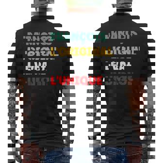 Homme Prénom François Homme L'original Lerai L'unique François T-shirt imprimé au dos - Cadeauxyz