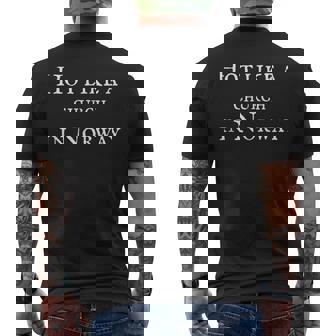 Hot Like A Church In Norway T-shirt da uomo con stampa posteriore - Novitaregali