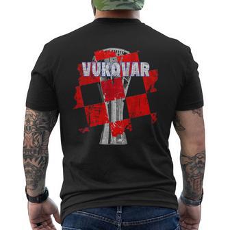 Hrvatskaukovarodotoranj Croatia T-Shirt mit Rückendruck - Geschenkecke