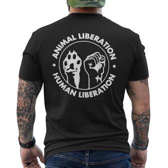Human & Animal Liberation Men's Back Print T-Shirt - Monsterry