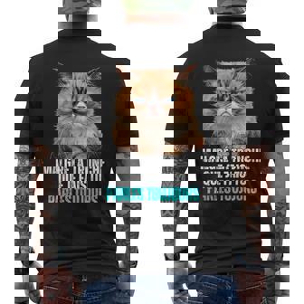 Humour Chat Pas Content Mauvaise Humeur Râleur Drôle T-shirt imprimé au dos - Cadeauxyz